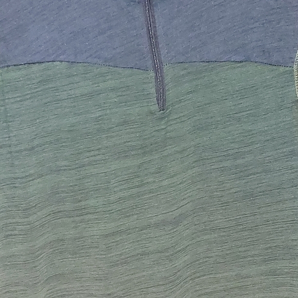 NWT RE Real Essentials Athletic Knit 1/4 Zip Shirt Men’s Size Medium Blue/Green - Picture 6 of 6